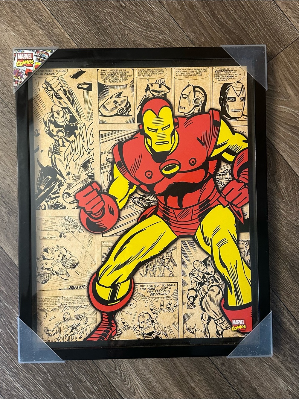 Framed Ironman 3-D print 21x17 Marvel comics